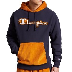 Champion reverse weave corduroy hoodie. Size large.